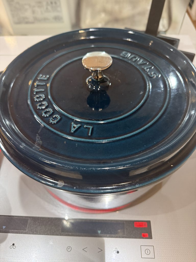 Simmering in Staub Pot